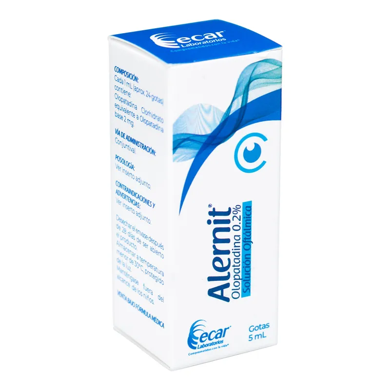 Alernit Olopatadina 0.2% solución oftálmica 5 mL