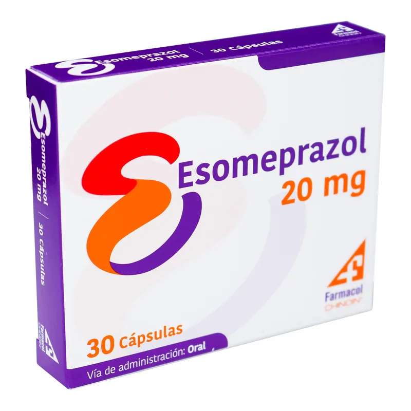 Esomeprazol 20 mg 30 cápsulas