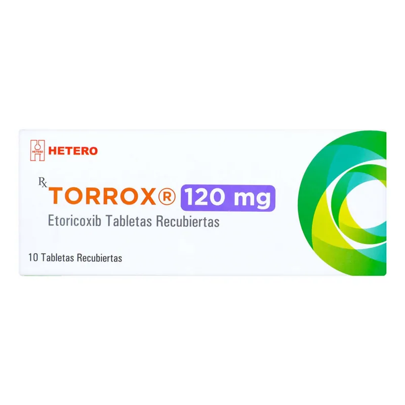 Torrox Etoricoxib 120 mg 10 tabletas