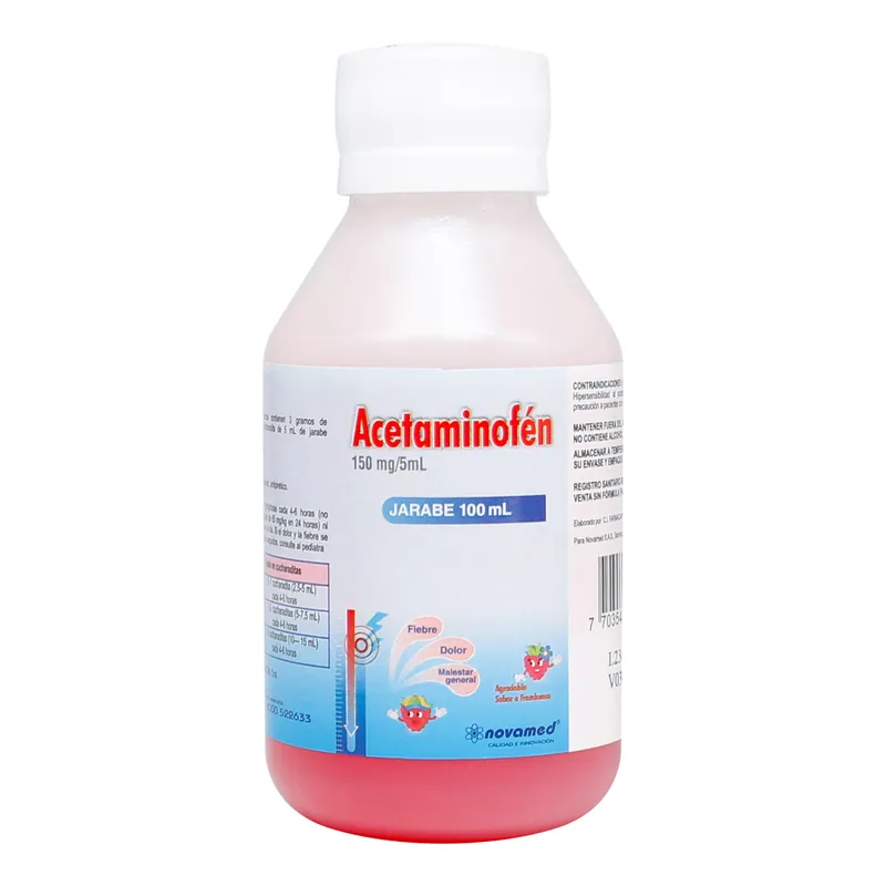 Acetaminofén 150 mg/5 mL 100 mL