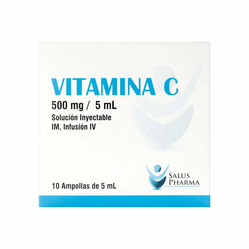 Vitamina C 500 mg/5 mL 10 ampollas