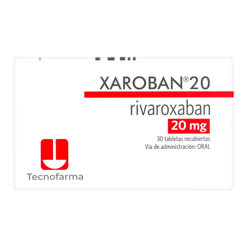 Xaroban 20 mg 30 tabletas