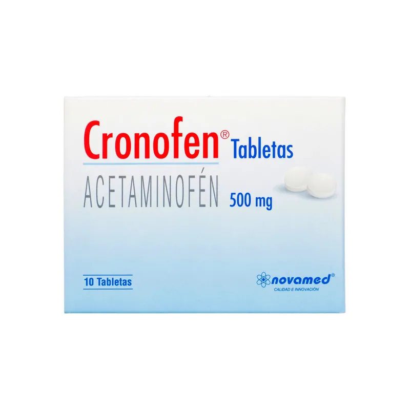 Acetaminofén Cronofen 500 mg 10 tabletas