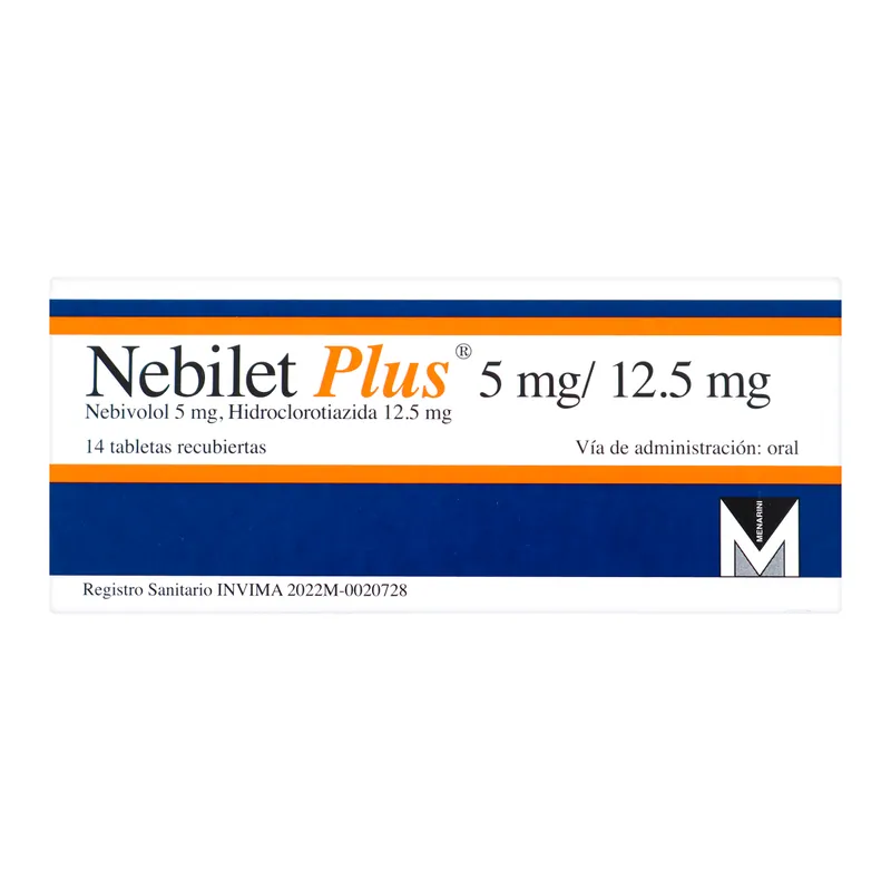 Nebilet Plus 5 mg/12.5 mg 14 tabletas