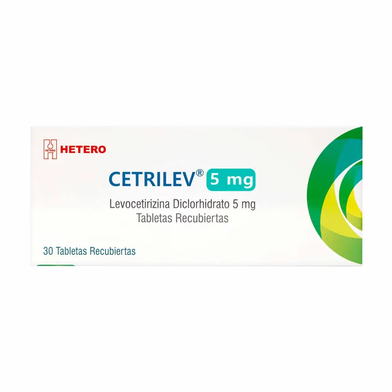 Cetrilev (levocetirizina) 5 mg 30 tabletas