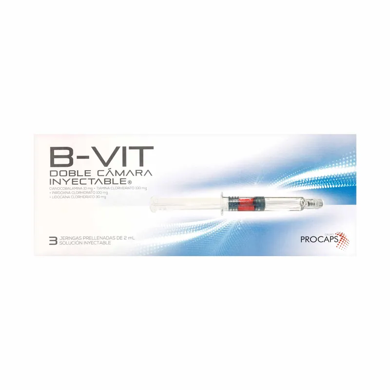 B-Vit Dc 3 ampollas Jeringa Prellenada