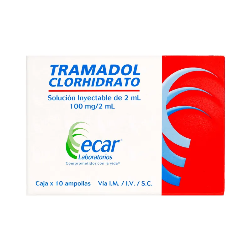 Tramadol Clorhid 100 mg/2 mL 10 ampolla Ecar