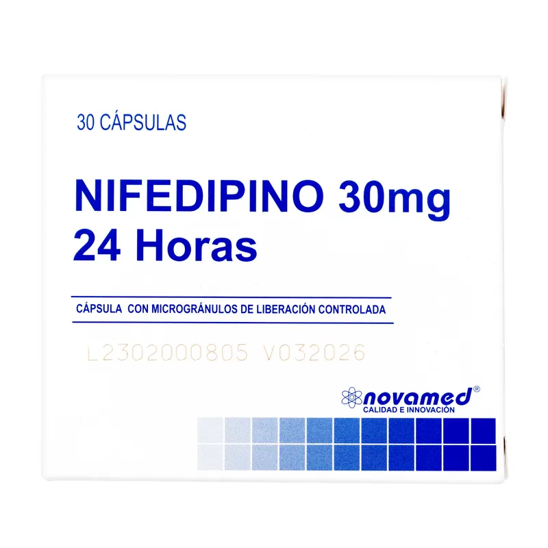 Nifedipino 30 mg 30 tabletas Novamed