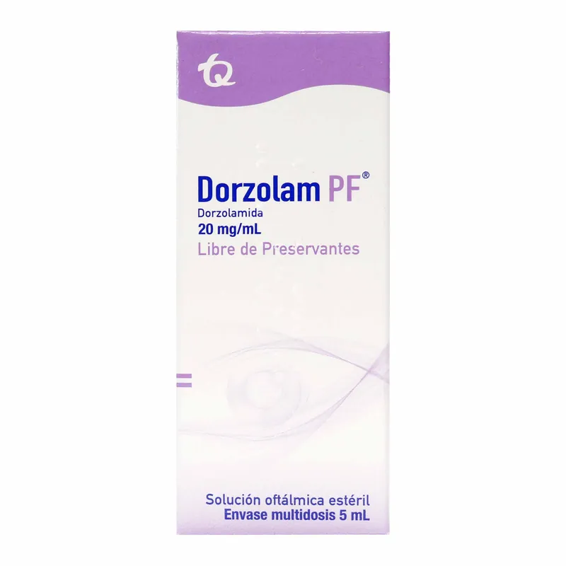 Dorzolam Pf 20 mg S/oftálmico 5 mL