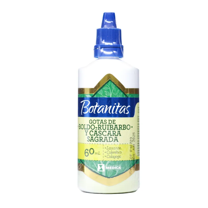 Gotas Botanitas Boldo Ruibarbo Casc 60 mL