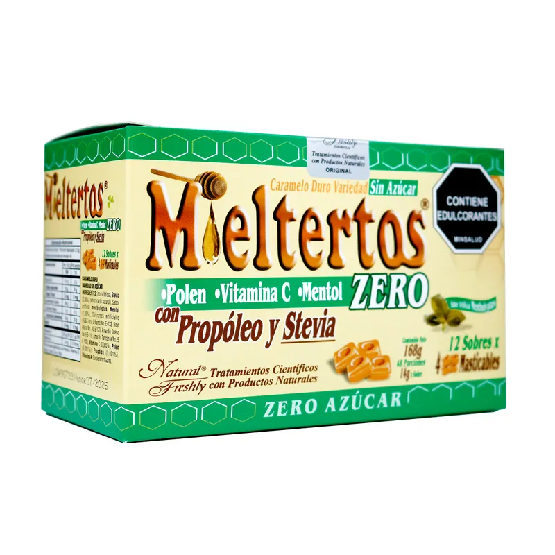 Mieltertos Zero Pastil Masticable 12sbs