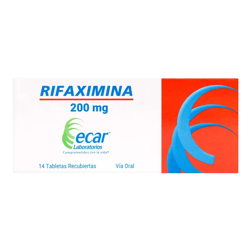 Rifaximina 550 mg 14 tabletas recubiertas Ecar