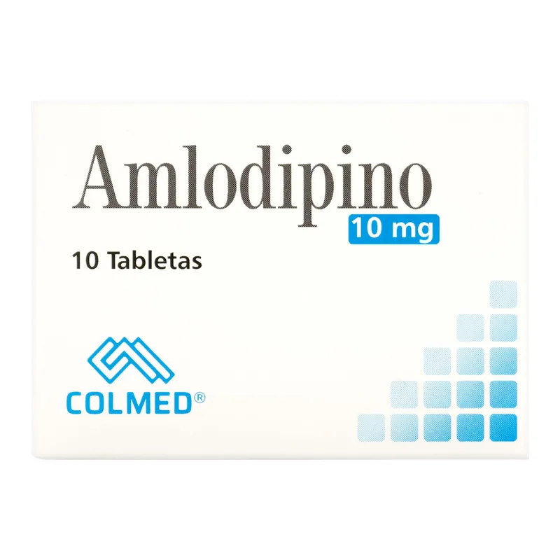 Amlodipino 10 mg 10 tabletas PC
