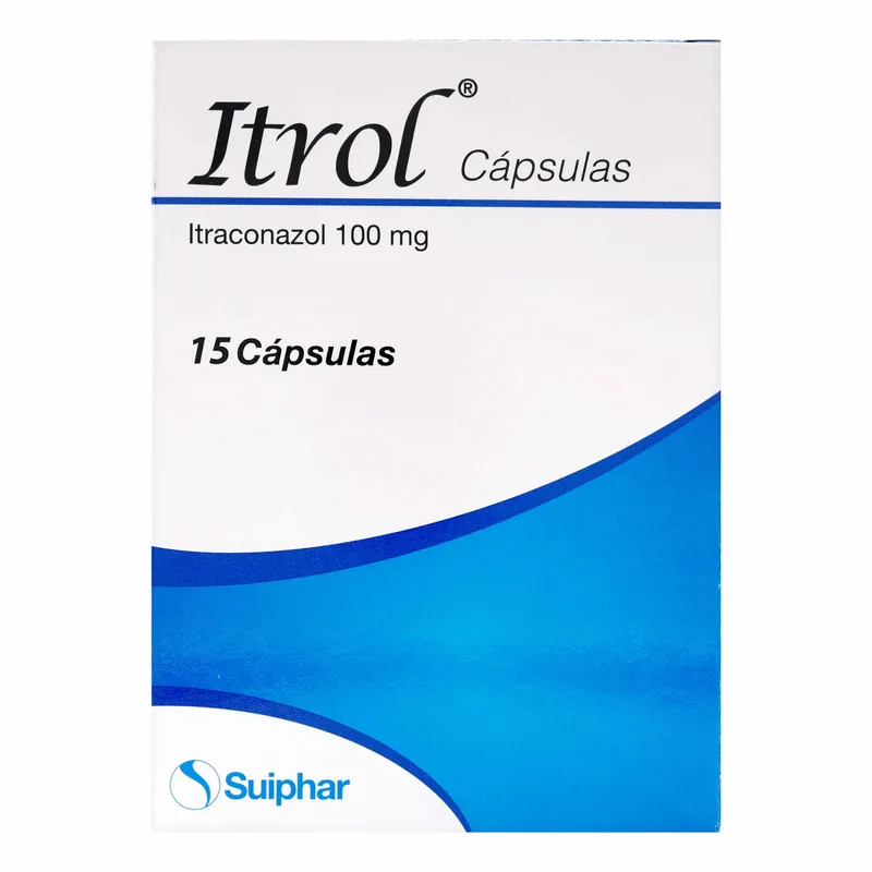 Itrol 100 mg 15 cápsulas Blandas