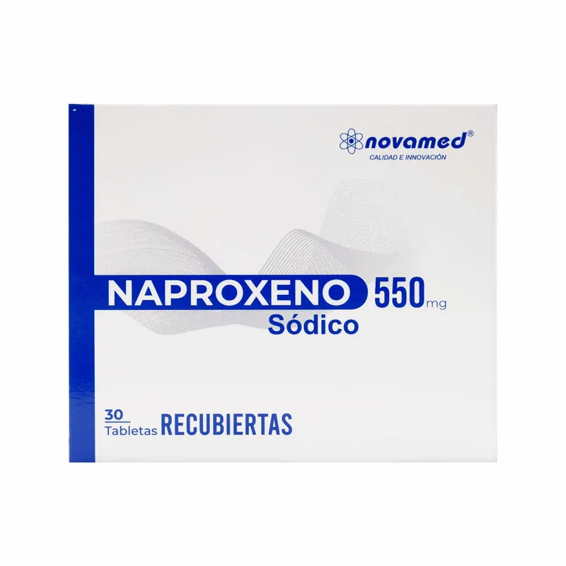 Naproxeno sódico 550 mg 30 tabletas recubiertas