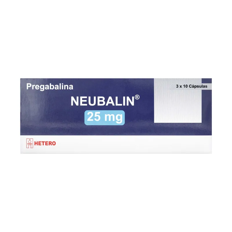 Neubalin 25 mg 30 cápsulas