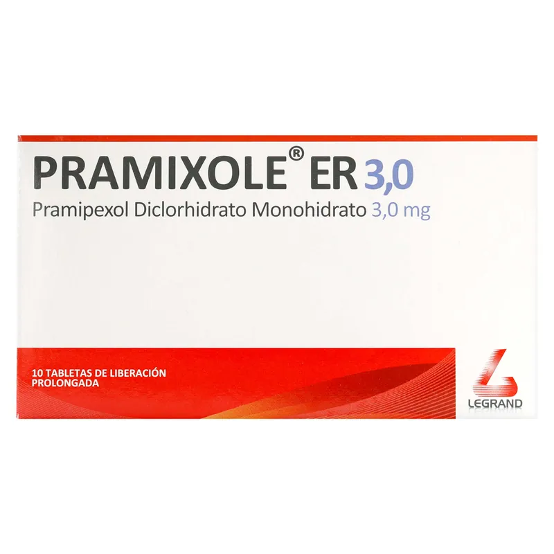 Pramixole ER 3.0 mg 10 tabletas