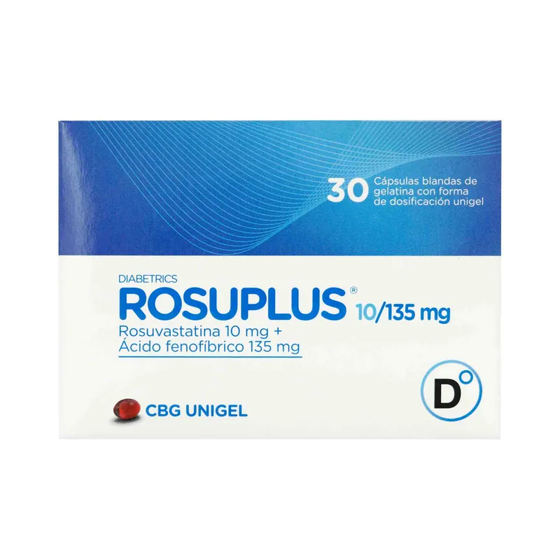 Rosuplus 10/135 mg 30 cápsulas Unigel