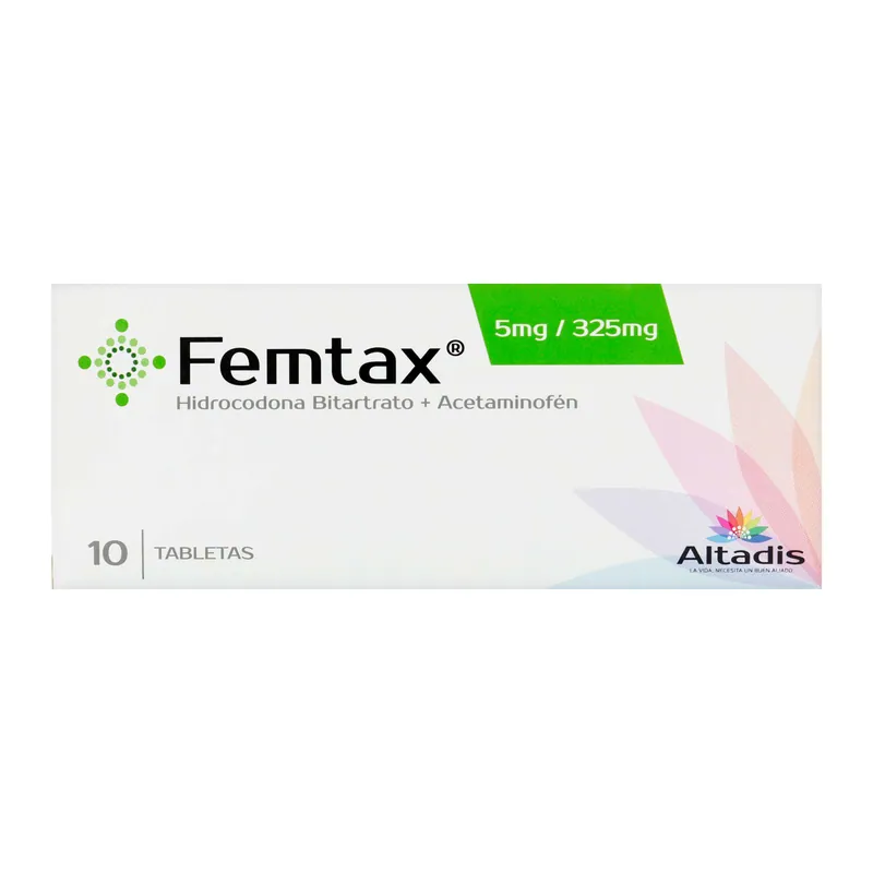 Femtax 5 mg/325 mg 10 tabletas