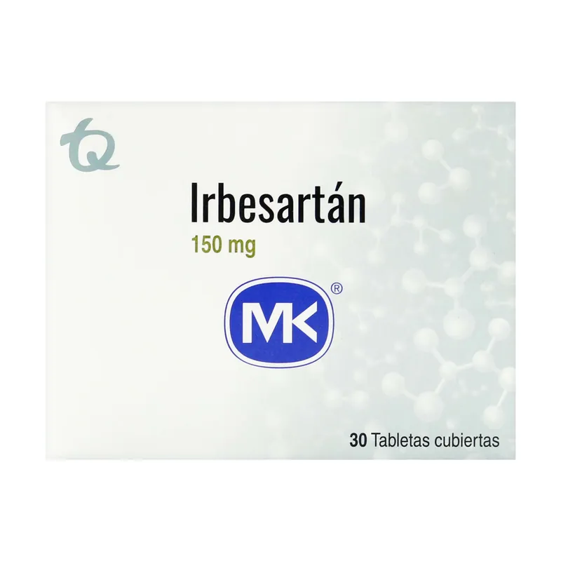 Irbesartan 150 mg 30 tabletas MK