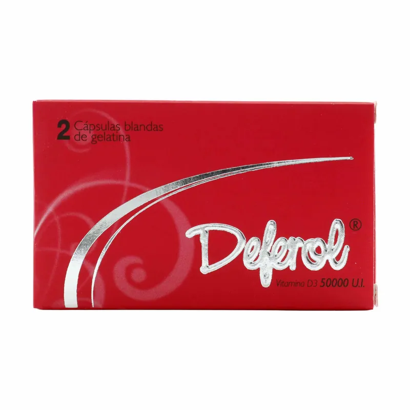 Deferol 50000 UI 2 cápsulas
