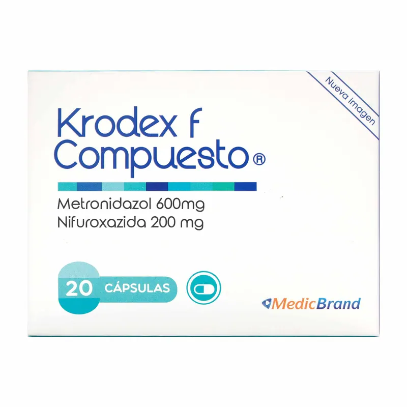 Krodex F Compuesto 600 mg 20 cápsulas COA