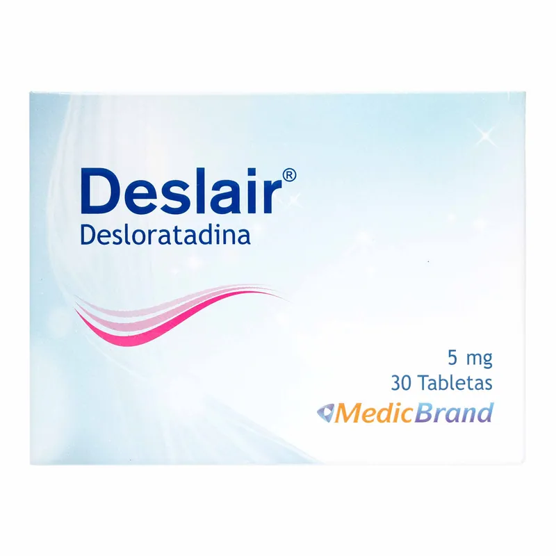 Deslair 5 mg Caja 30 tabletas COA