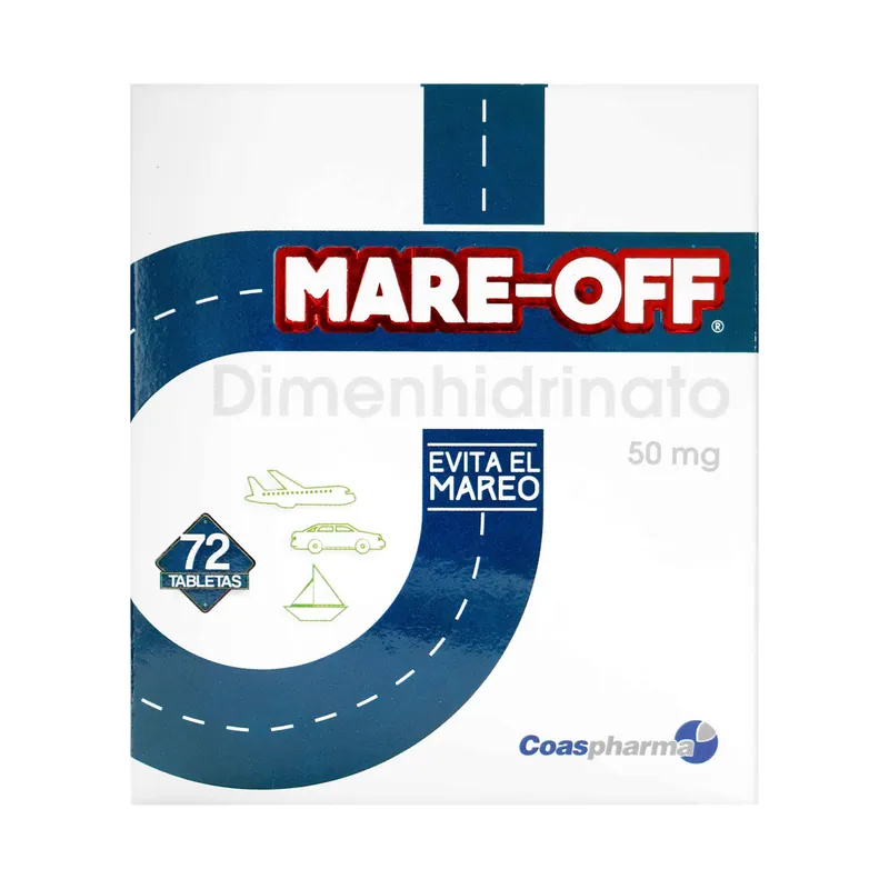 Mare Off 50 mg Caja 72 tabletas COA