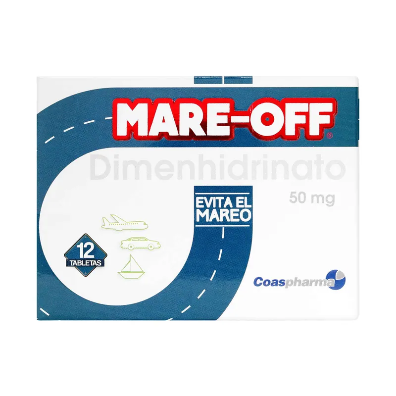 Mare Off 50 mg Caja 12 tabletas COA