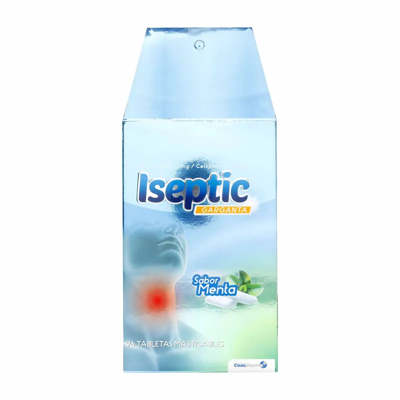 Iseptic Menta Caja 96 tabletas COA