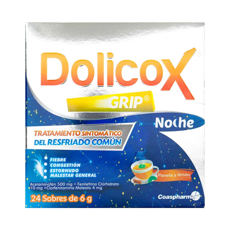 Dolicox Grip Noche Pan./limon 24 sobres COA