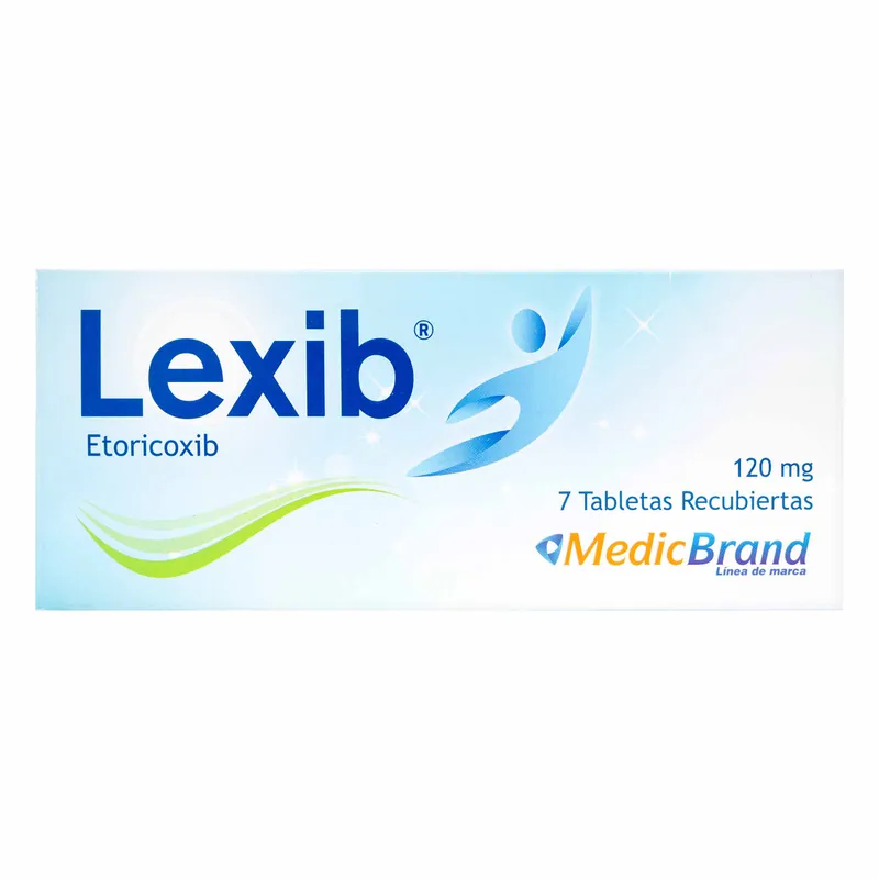Lexib 120 mg 7 tabletas COA