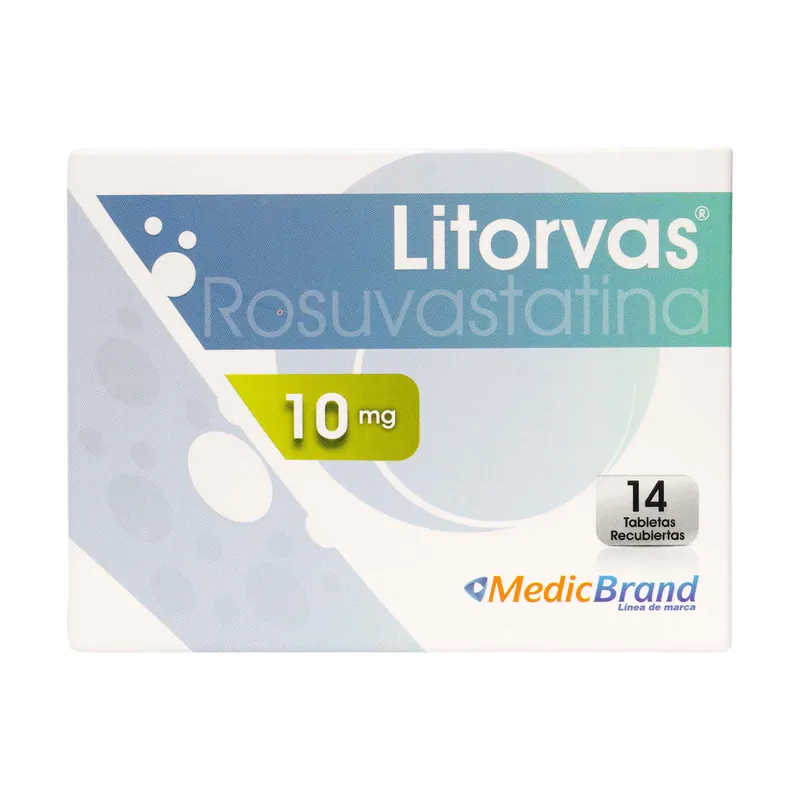 Litorvas 10 mg 14 tabletas COA
