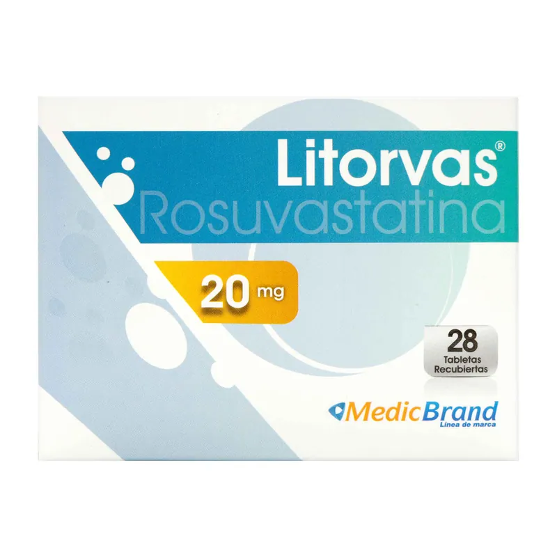 Litorvas 20 mg 28 tabletas COA