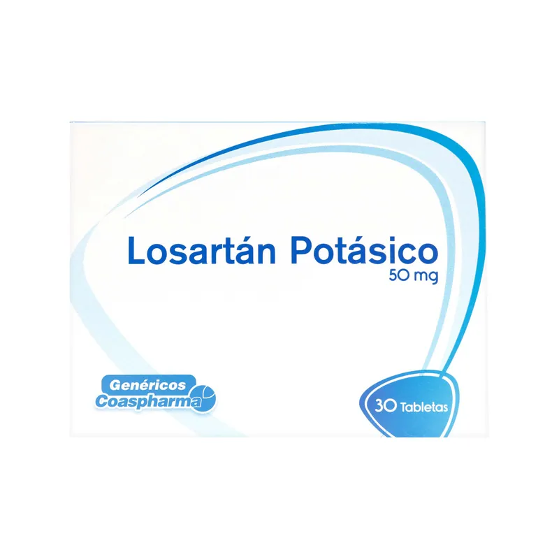 Losartan potásico 50 mg 30 tabletas COA