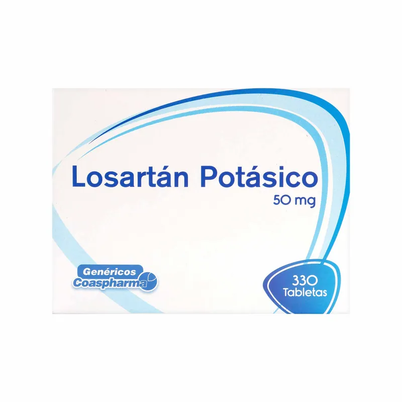 Losartan potásico 50 mg 330 tabletas COA