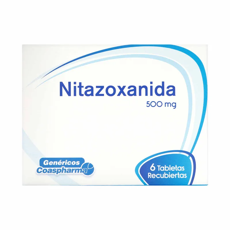 Nitazoxanida 500 mg 6 tabletas COA
