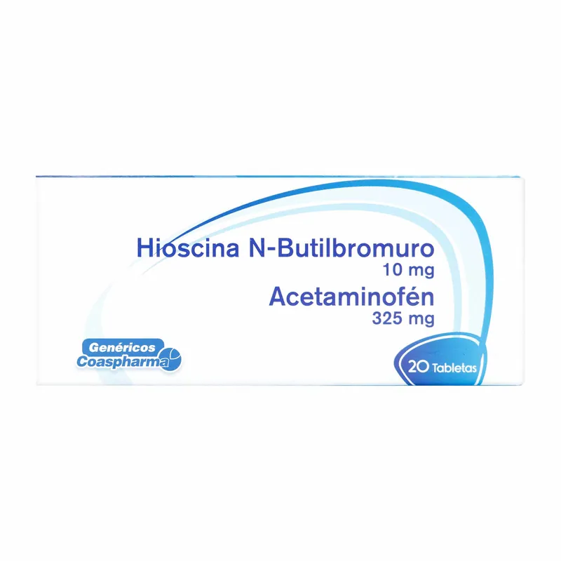 N-Butilbro Hioscina 10+325 mg 20tbs COA