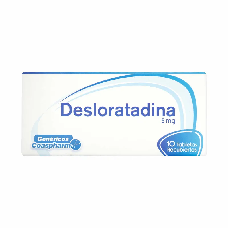 Desloratadina 5 mg 10 tabletas COA