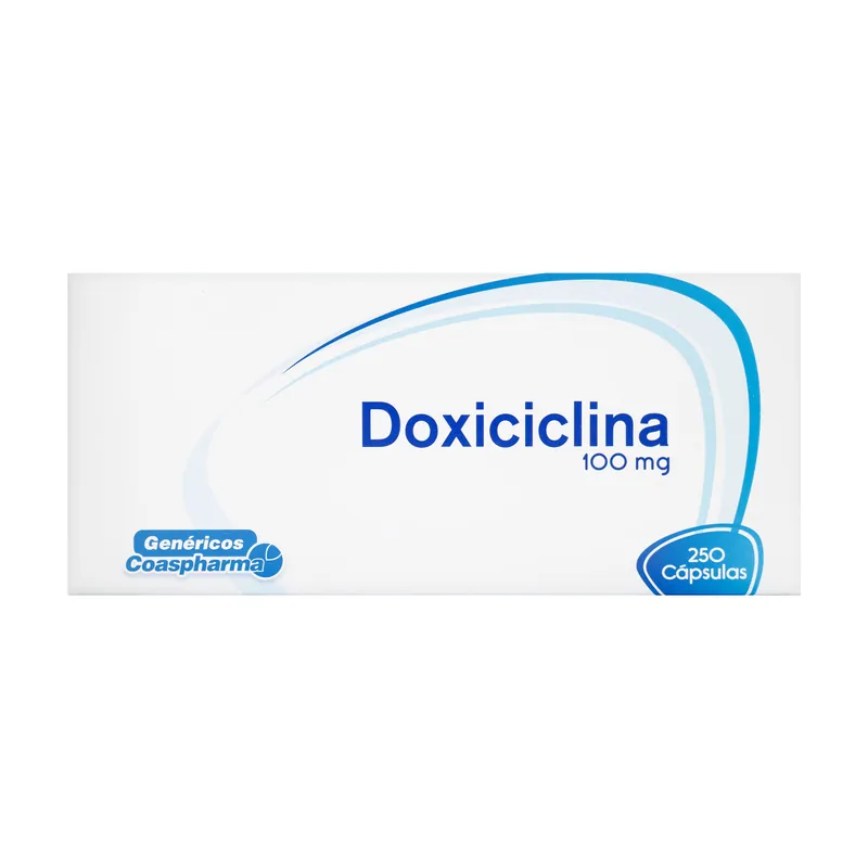 Doxiciclina 100 mg 250 cápsulas COA
