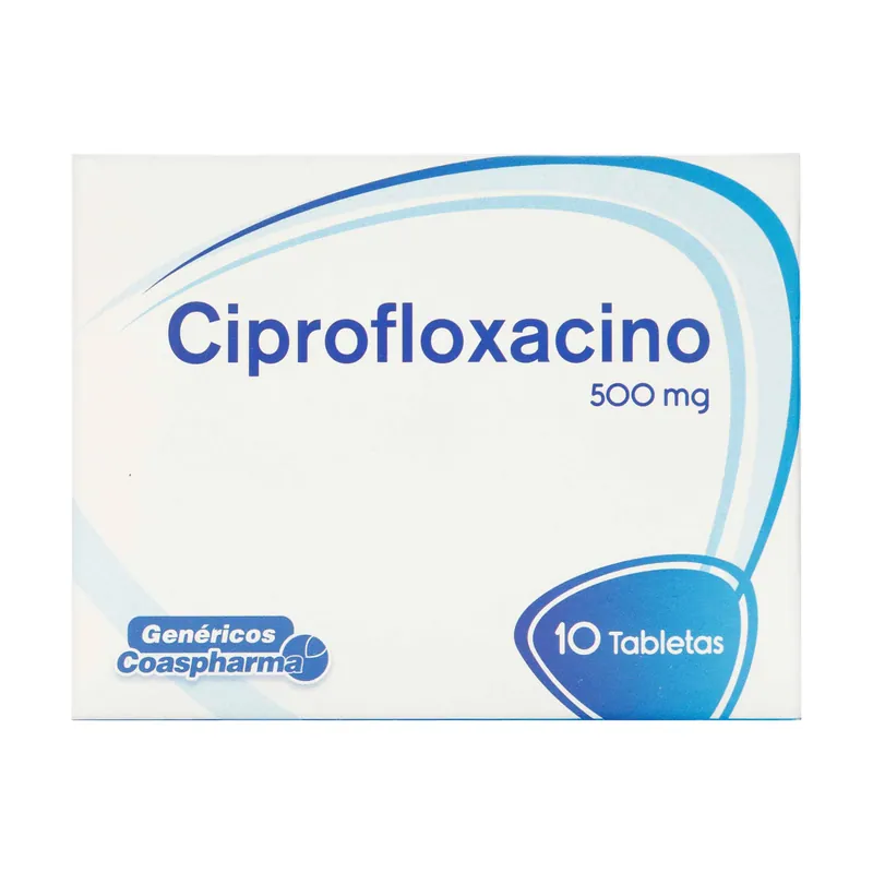 Ciprofloxacino 500 mg 10 tabletas COA