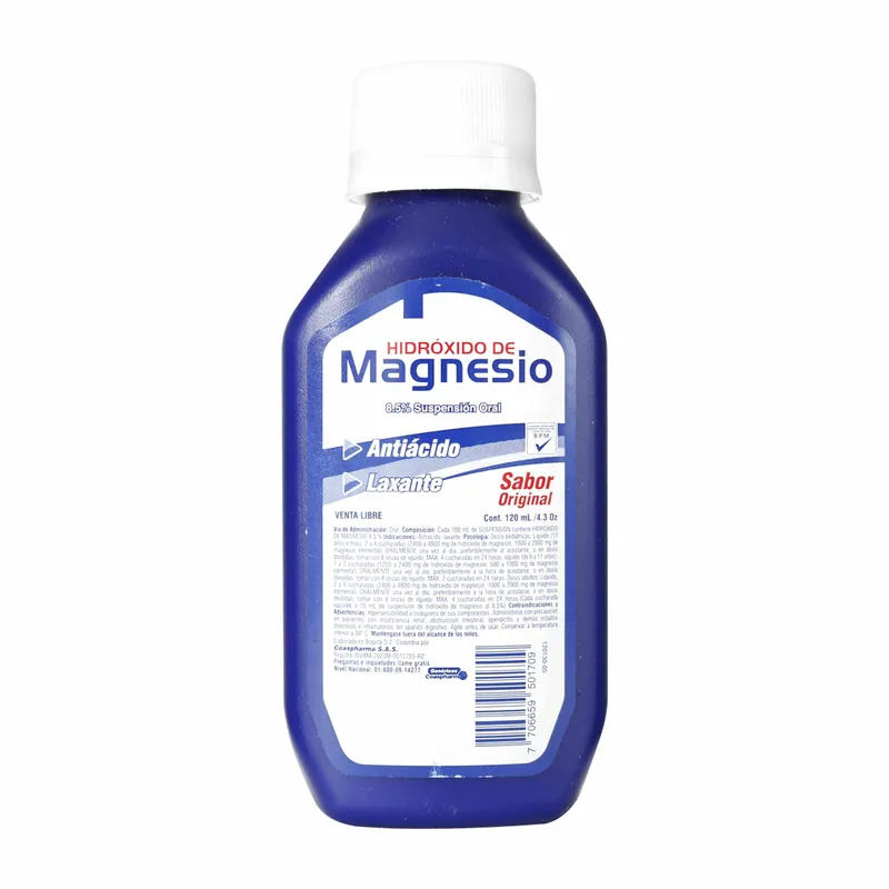 Hidróxido de Magnesio 8.5% 120 mL COA