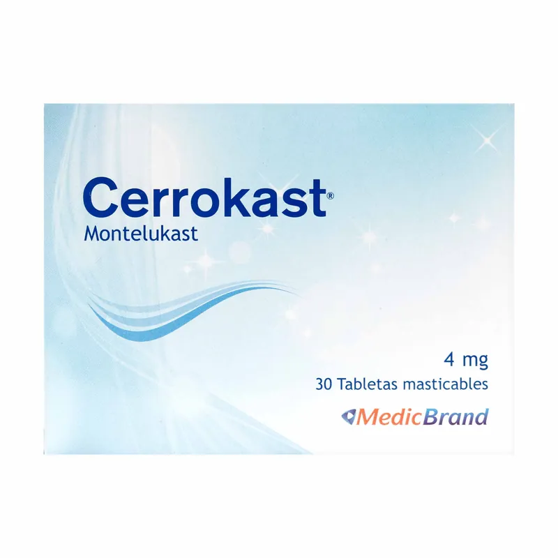 Cerrokast 4 mg 30 tabletas COA