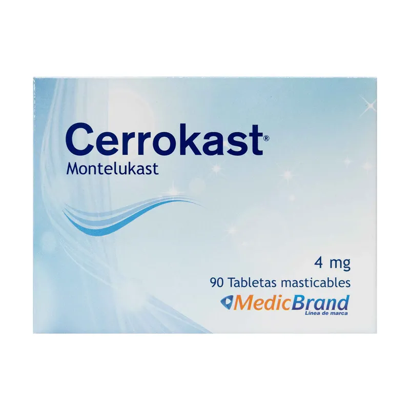 Cerrokast 4 mg 90 tabletas COA