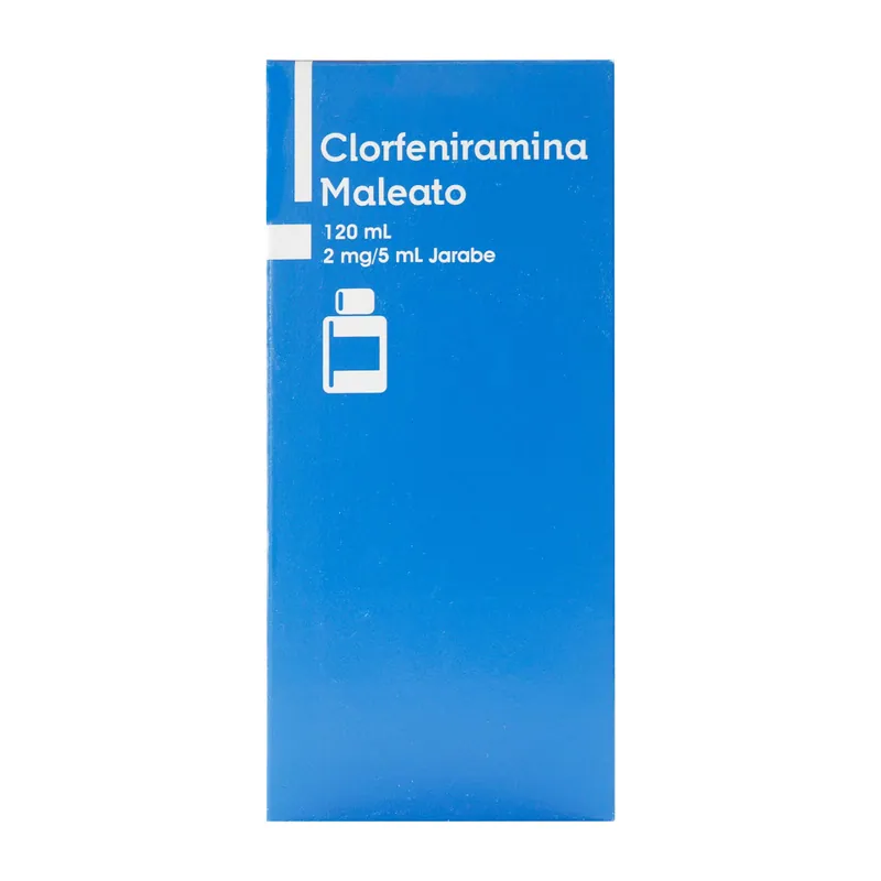 Clorfeniramina 2 mg/5 mL jarabe 120 mL