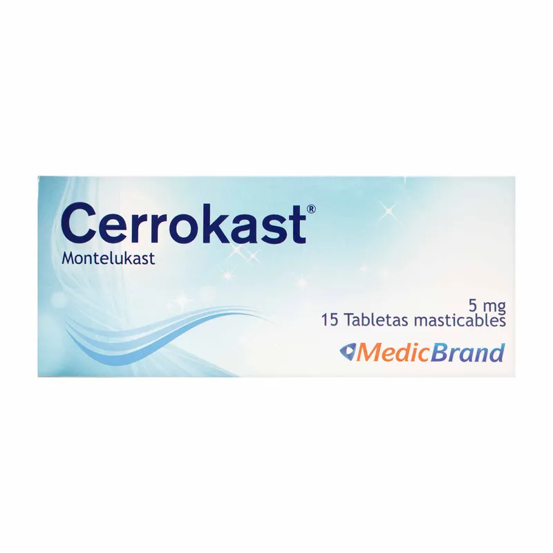 Cerrokast 5 mg 15 tabletas Mast COA