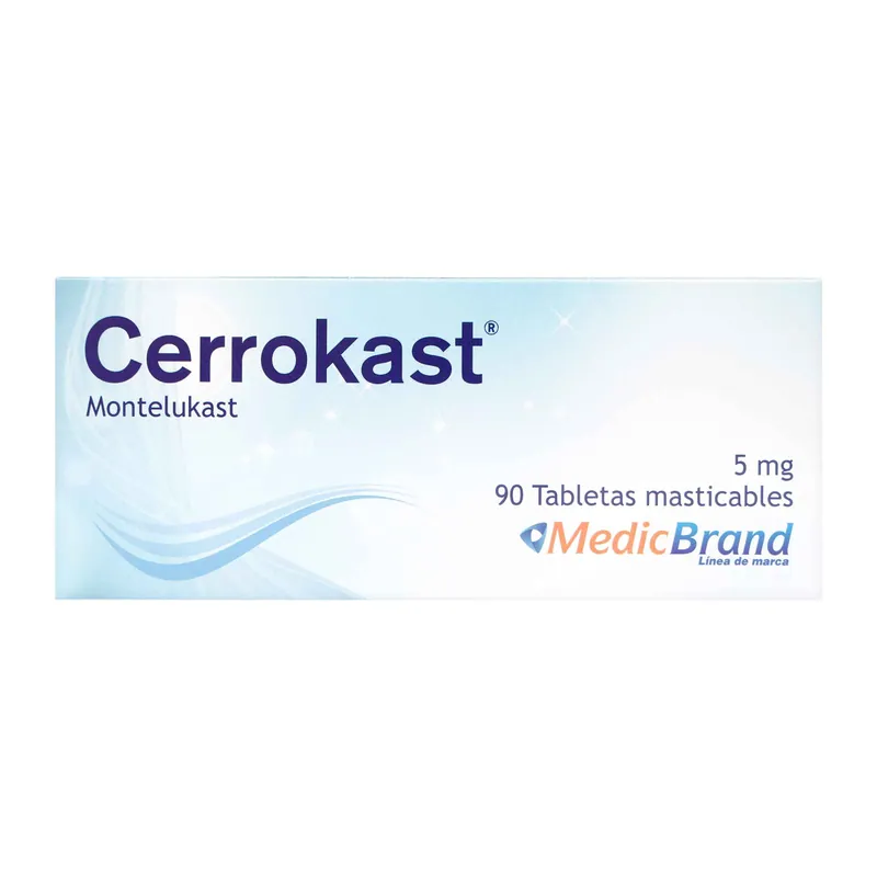Cerrokast 5 mg 90 tabletas Mast COA