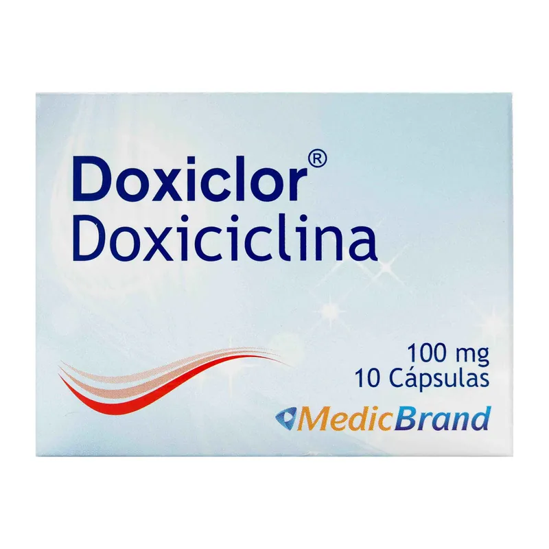 Doxiclor 100 mg 10 cápsulas COA