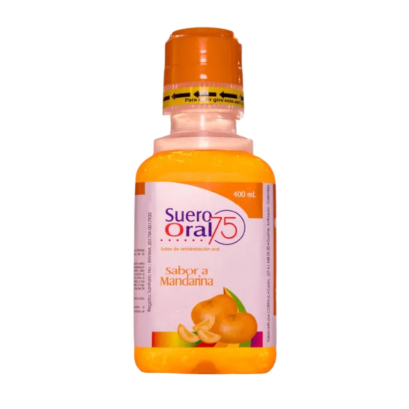 Suero Oral 75 Sabor Mandarina 400 mL Cp