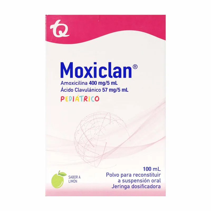 Moxiclan Pediat 400 mg/5 mL frasco 100 mL MK